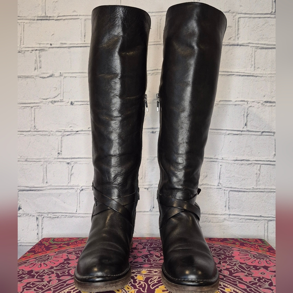 Alberto Fermani Black Over the Knee Boots